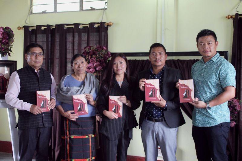 A book titled ‘Marriage: when the drape reveals’ written by Vinica S Achumi was released at URF Office, Zunheboto on September 5. (Photo Courtesy: DPC)